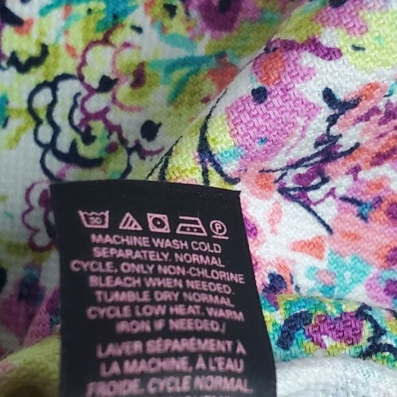 Victoria's Secret 6 Floral Print Skirt Bright Colorful Rainbow Spring - Picture 6 of 10